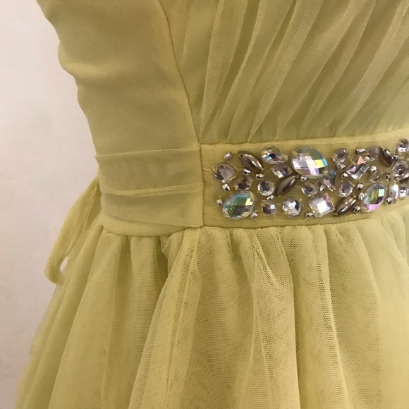 Beautiful buttercup yellow flare dress - Picture 3 of 4